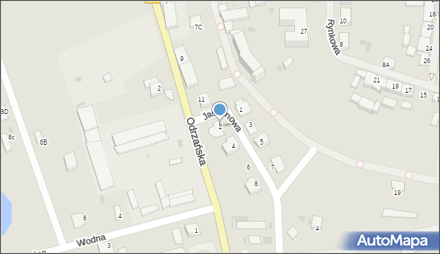 Moryń, Jaśminowa, 2, mapa Moryń