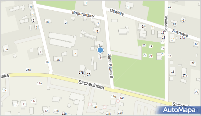 Morzyczyn, Jana Pawła II, 1, mapa Morzyczyn