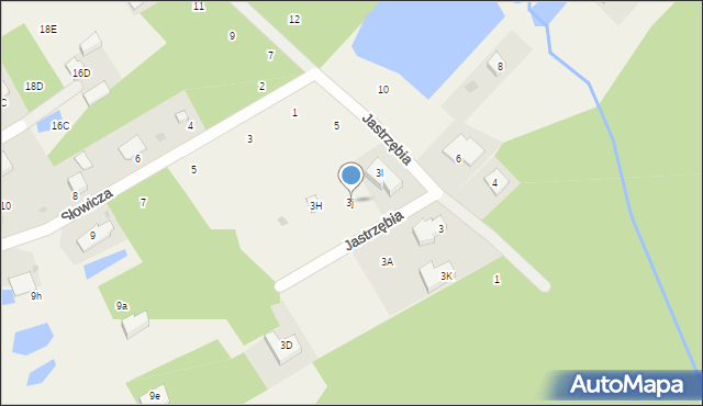 Mościska, Jastrzębia, 3j, mapa Mościska