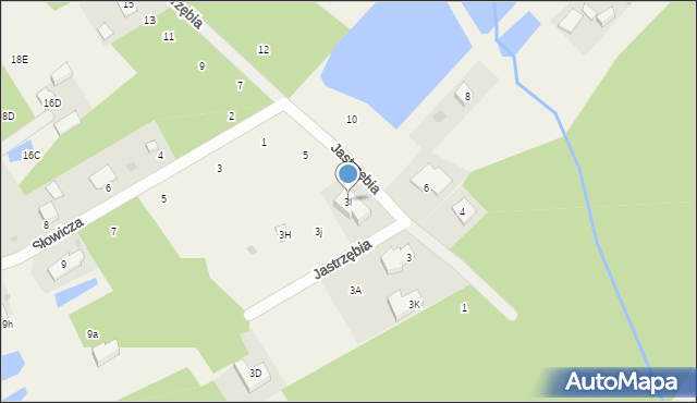 Mościska, Jastrzębia, 3l, mapa Mościska