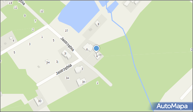 Mościska, Jastrzębia, 4, mapa Mościska