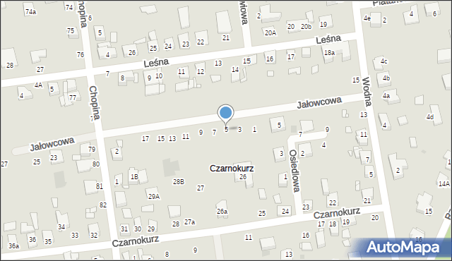 Mosina, Jałowcowa, 5, mapa Mosina