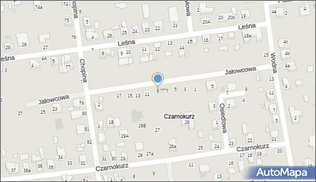 Mosina, Jałowcowa, 9, mapa Mosina