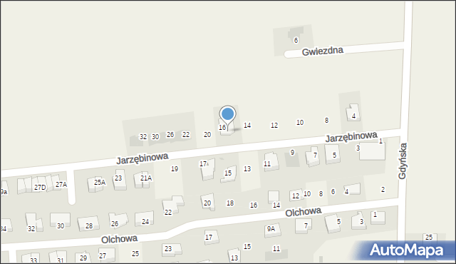 Mosty, Jarzębinowa, 18, mapa Mosty