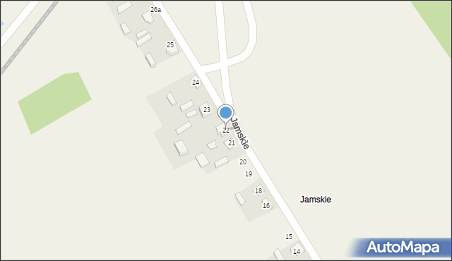 Motyczno, Jamskie, 22, mapa Motyczno