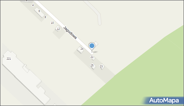 Mroczeń, Jagodowa, 19, mapa Mroczeń