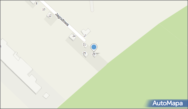 Mroczeń, Jagodowa, 23, mapa Mroczeń