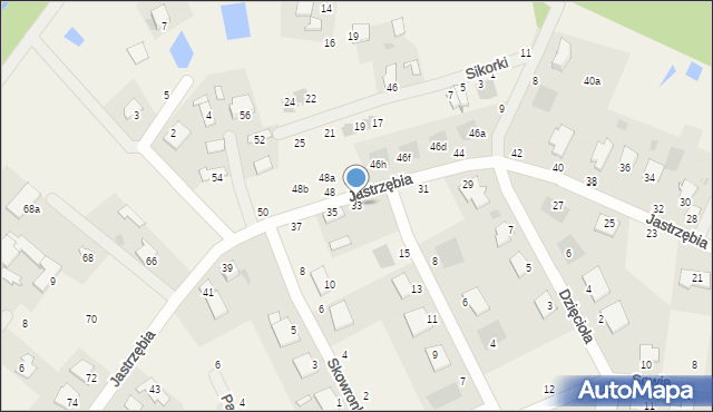 Murowaniec, Jastrzębia, 33, mapa Murowaniec