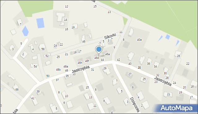 Murowaniec, Jastrzębia, 46c, mapa Murowaniec