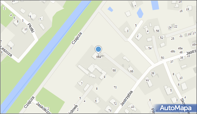 Murowaniec, Jastrzębia, 68a, mapa Murowaniec