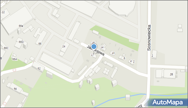 Mysłowice, Jabłoniowa, 19, mapa Mysłowice