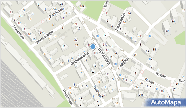 Mysłowice, Jagiellońska, 1, mapa Mysłowice