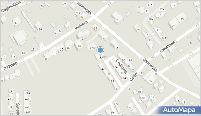 Mysłowice, Janowska, 15A, mapa Mysłowice