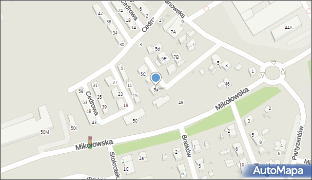 Mysłowice, Janowska, 5a, mapa Mysłowice
