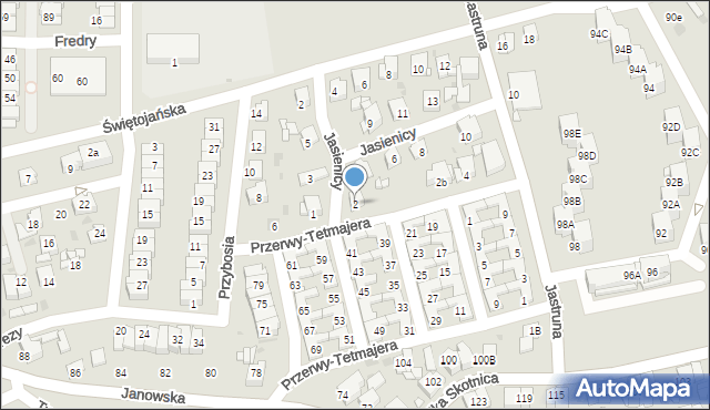 Mysłowice, Jasienicy Pawła, 2, mapa Mysłowice