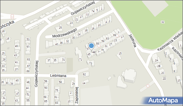 Mysłowice, Jastruna Mieczysława, 43, mapa Mysłowice