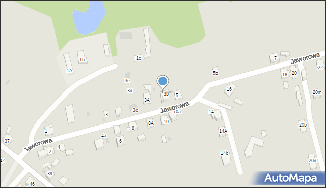 Mysłowice, Jaworowa, 5A, mapa Mysłowice
