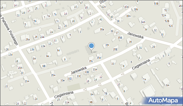 Mysłowice, Janowska, 35db, mapa Mysłowice