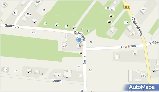 Myszczyn, Jasna, 33, mapa Myszczyn