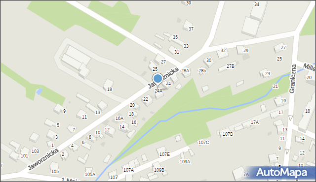 Myszków, Jaworznicka, 24A, mapa Myszków