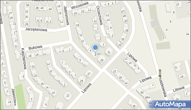 Nadarzyn, Jaśminowa, 2, mapa Nadarzyn