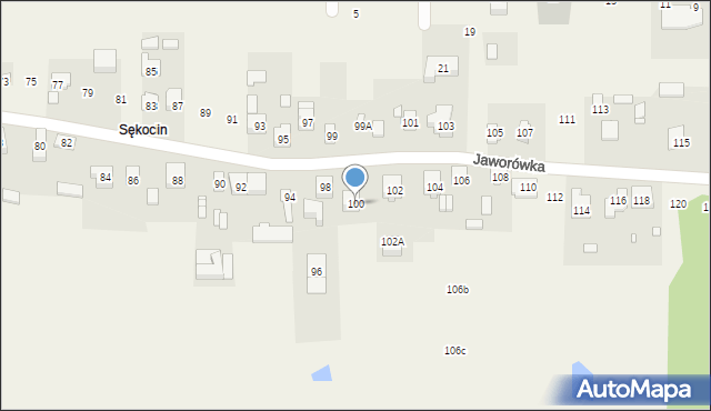 Nadma, Jaworówka, 100, mapa Nadma