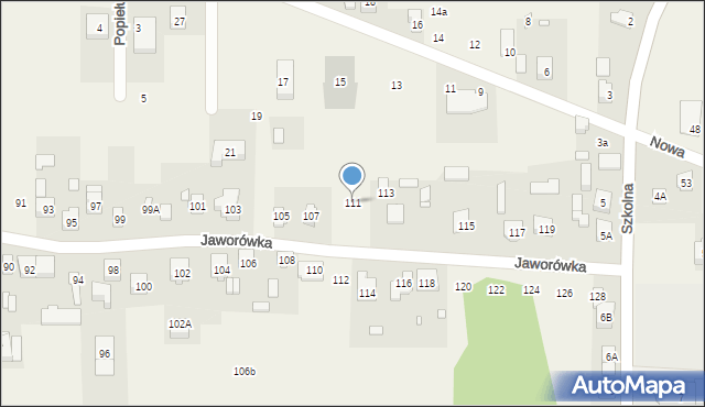 Nadma, Jaworówka, 111, mapa Nadma