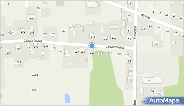 Nadma, Jaworówka, 120, mapa Nadma