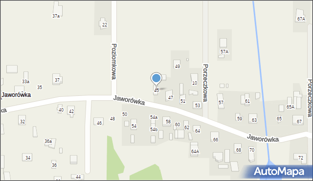 Nadma, Jaworówka, 45, mapa Nadma