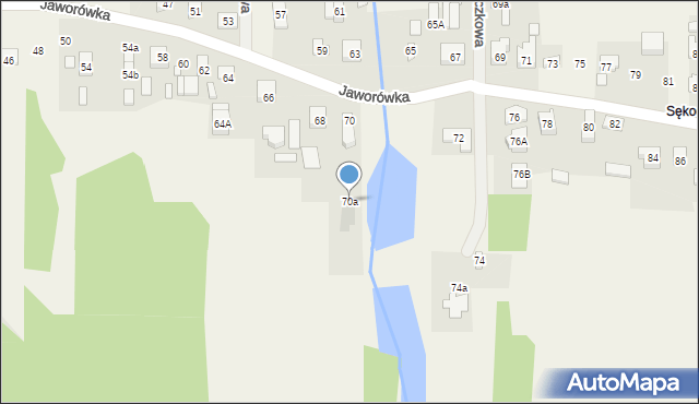 Nadma, Jaworówka, 70a, mapa Nadma