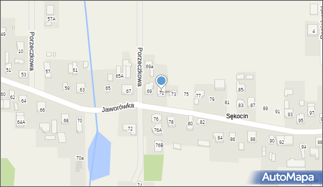 Nadma, Jaworówka, 71, mapa Nadma