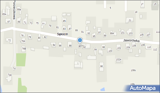 Nadma, Jaworówka, 90, mapa Nadma