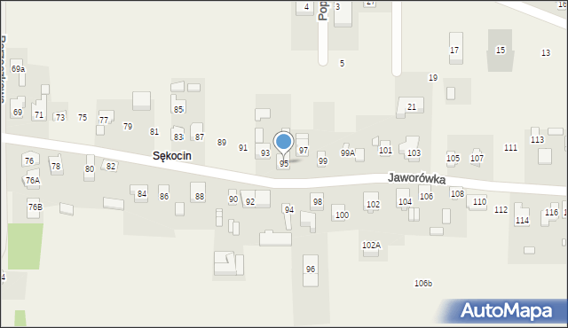 Nadma, Jaworówka, 95, mapa Nadma