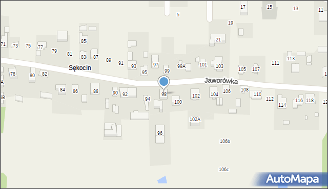Nadma, Jaworówka, 98, mapa Nadma