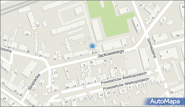 Nakło nad Notecią, Jackowskiego Maksymiliana, 6, mapa Nakło nad Notecią