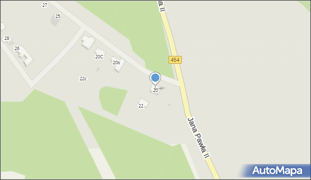 Namysłów, Jana Pawła II, 20, mapa Namysłów