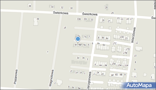 Namysłów, Jarzębinowa, 5e, mapa Namysłów