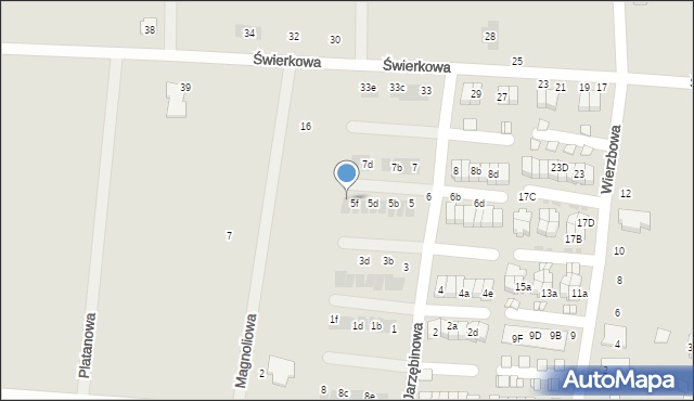 Namysłów, Jarzębinowa, 5g, mapa Namysłów