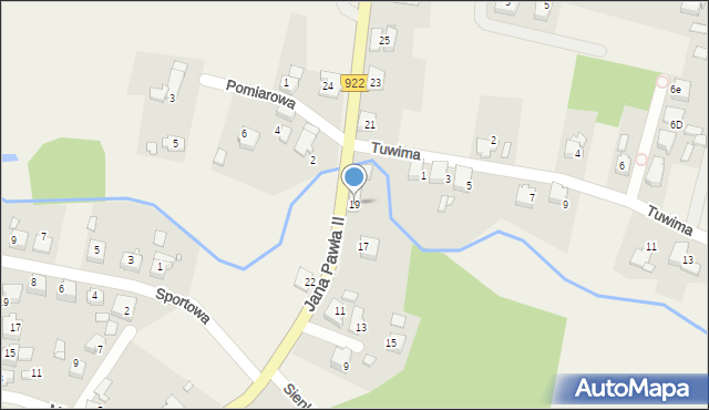 Nędza, Jana Pawła II, 19, mapa Nędza