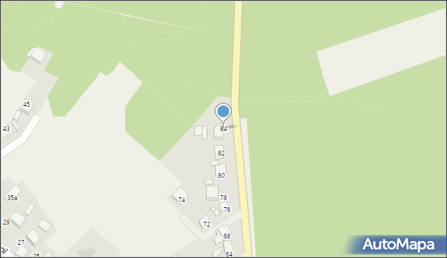 Nędza, Jana Pawła II, 84, mapa Nędza