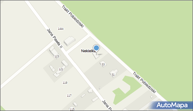 Nekielka, Jana Pawła II, 144, mapa Nekielka