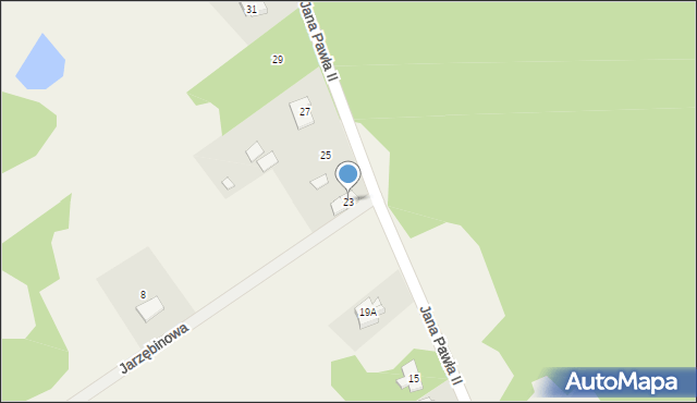 Nekielka, Jana Pawła II, 23, mapa Nekielka
