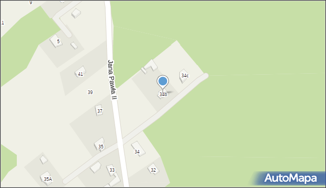 Nekielka, Jana Pawła II, 34b, mapa Nekielka