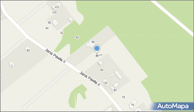 Nekielka, Jana Pawła II, 86, mapa Nekielka