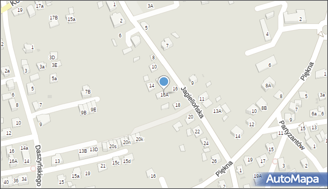 Niepołomice, Jagiellońska, 16A, mapa Niepołomice