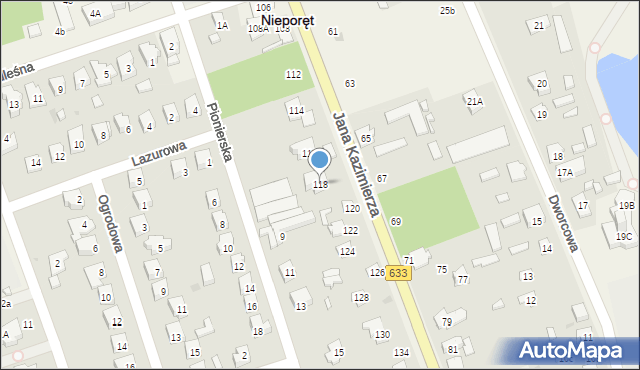 Nieporęt, Jana Kazimierza, 118, mapa Nieporęt
