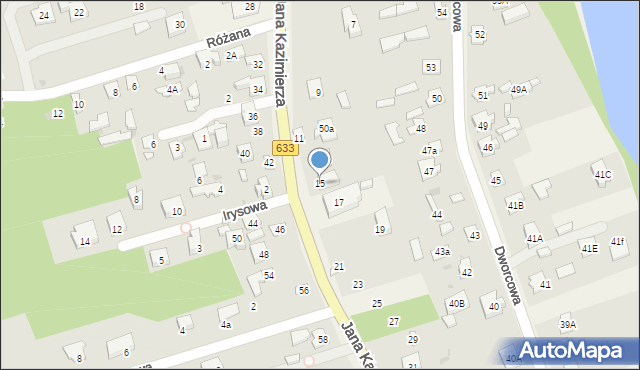 Nieporęt, Jana Kazimierza, 15, mapa Nieporęt