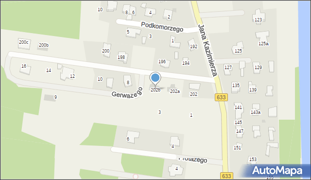 Nieporęt, Jana Kazimierza, 202b, mapa Nieporęt