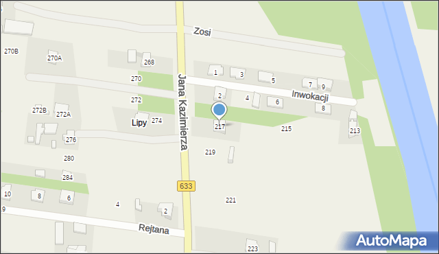 Nieporęt, Jana Kazimierza, 217, mapa Nieporęt