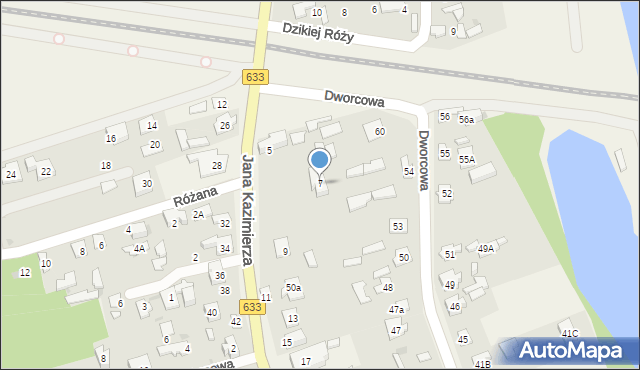 Nieporęt, Jana Kazimierza, 7, mapa Nieporęt